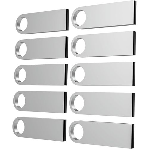 KGABERY-Clé Usb 16 Go Lot De 10 Mini Clés Usb Étanches En Métal Pour Ordinateur Portable,Ordinateur,Télévision,Voiture