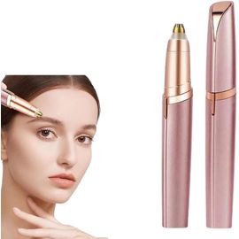 Kgabery-Épilateur Électrique Sans Douleur Rechargeable Pour Sourcils Pour Femme,Rasoir À Sourcils Avec Lumière,Façonneur De Sourcils.Pour Poils Du Visage Et Du Nez,Rasoir Portable Pour Épilation Des