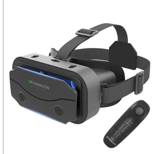 Kgabery-Lunettes De Réalité Virtuelle 3d Pour Téléphone Portable Avec Télécommande,Lunettes De Réalité Virtuelle Pour Pc Et Divertissement Anti-Lumière Bleue Pour Iphone Et Android 5,0-7,2