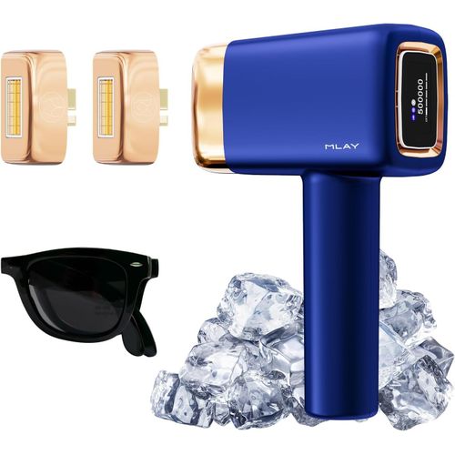 Kgabery-T14 3en1 Epilateur Lumiere Pulsee Avec Fonction De Refroidissement 3¿,0,5s/Flash,500 000flashs,Epilation Laser Femme Homme Visage Bikini,Indolore Pour Le Corps Entier Epilateur Laser(Hr+Bk+Fa