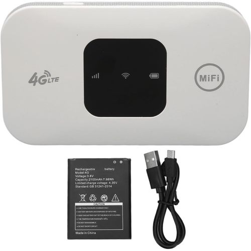 KGABERY-Hotspot Mobile,Dispositif Point D'Accès Internet Portable 4G Lte Routeur Wifi 150Mbps Carte Sim,Modem Usb Wifi Routeur Voyage Pour Bureau,Jusqu'À 10 Dispositifs Connexion Wifi