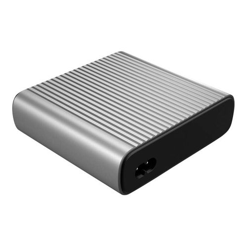 HyperJuice - Adaptateur secteur - 245 Watt - connecteurs de sortie : 4 - argent