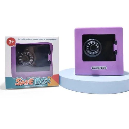 Purple 1pc - Tirelire Créative De Dessin Animé Avec Mot De Passe Rotatif, Mini Tirelire Pour Enfants, Dépôt De Pièces De Monnaie, Coffre-Fort