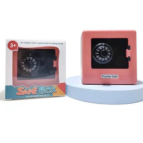 Rouge 1pc - Tirelire Créative De Dessin Animé Avec Mot De Passe Rotatif, Mini Tirelire Pour Enfants, Dépôt De Pièces De Monnaie, Coffre-Fort
