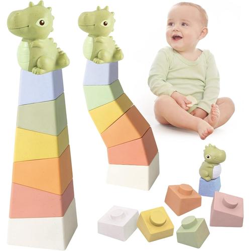 Jouet de bain pour bébé, développement sensoriel, dinosaure, jeu