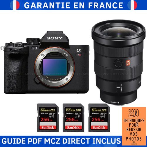 Sony A7R V + FE 16-35mm f/2.8 GM + 3 SanDisk 256GB Extreme PRO UHS-II SDXC 300 MB/s + Guide PDF MCZ DIRECT '20 TECHNIQUES POUR RÉUSSIR VOS PHOTOS'