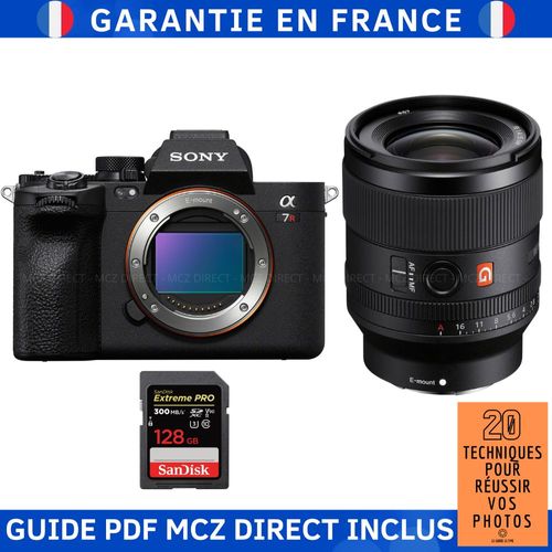 Sony A7R V + FE 35mm f/1.4 GM + 1 SanDisk 128GB Extreme PRO UHS-II SDXC 300 MB/s + Guide PDF MCZ DIRECT '20 TECHNIQUES POUR RÉUSSIR VOS PHOTOS'