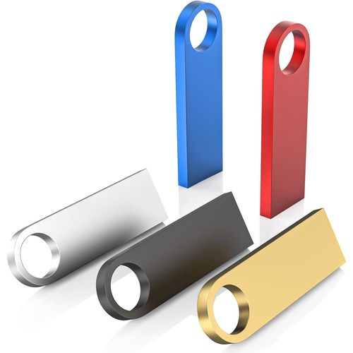 KGABERY-Lot De 5 Clés Usb En Métal 16 Go-Mini Clés Usb Étanches-16 Go-Multicolore-Pour Ordinateur Portable,Ordinateur,Tv,Voiture