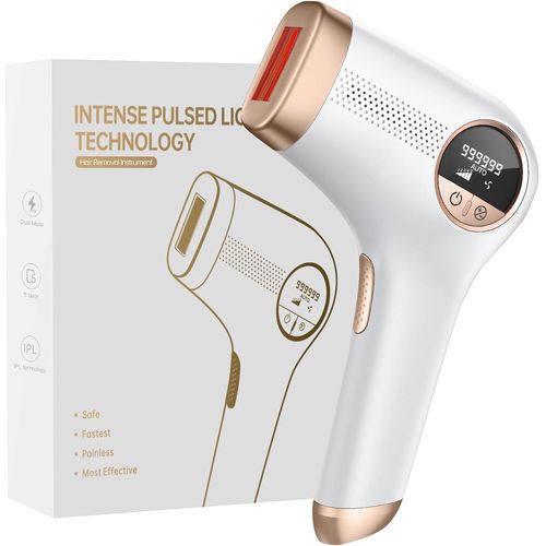 Kgabery-Épilateur Lumière Pulsée,Ipl Épilateur Laser 5 Niveaux D'énergie Et 999 900 Flashes,Épilation Laser Pour Femme Et Homme,Visage,Corps