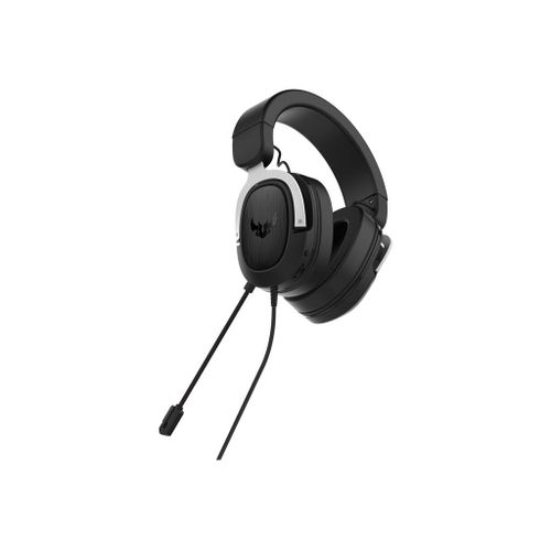 ASUS TUF Gaming H3 - Micro-casque - circum-aural - filaire - jack 3,5mm - noir, argent