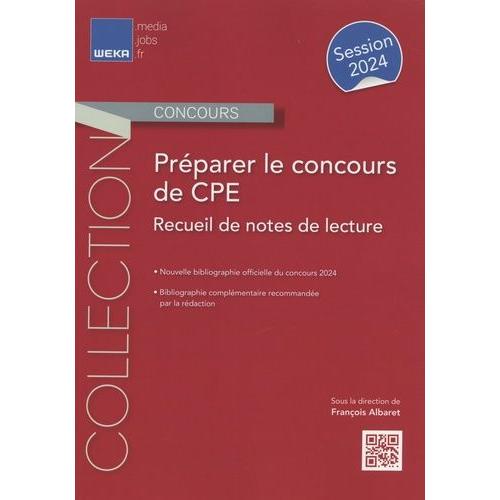 Préparer Le Concours De Cpe - Recueil De Notes De Lecture