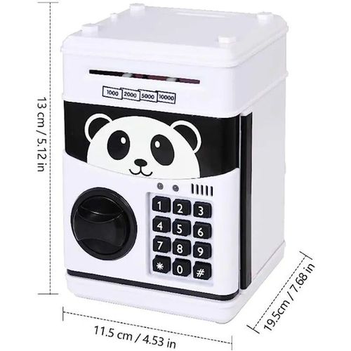 Blanc - Tirelire Électronique Avec Mot De Passe Pour Enfants, Coffre-Fort Pour Enfants, Mini Tirelire Iko, Jouet Pour Garçons Et Filles De 3 À 14 Ans