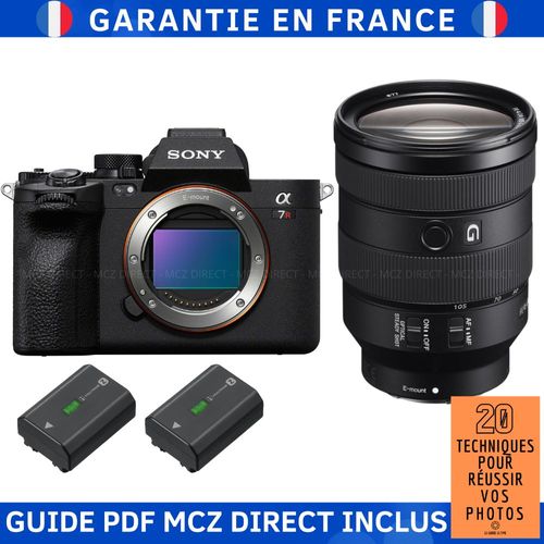 Sony A7R V + FE 24-105mm f/4 G OSS + 2 Sony NP-FZ100 + Guide PDF MCZ DIRECT '20 TECHNIQUES POUR RÉUSSIR VOS PHOTOS'
