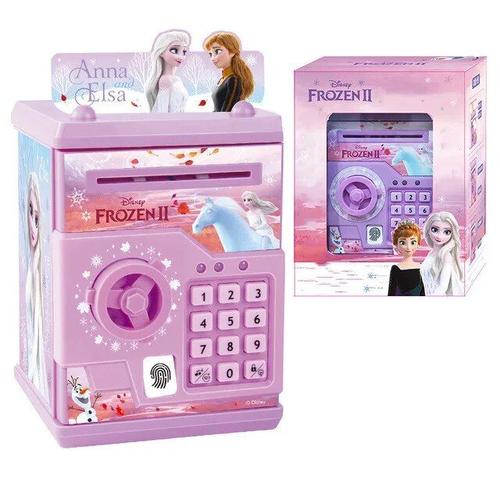 Rose Sans Batterie - Tirelire Électronique Intelligente Frozen Pour Enfants, Musique, Coffre-Fort, Jouets De Stockage D'argent, Mot De Passe D'empreintes Digitales, Cadeau De Nouveauté