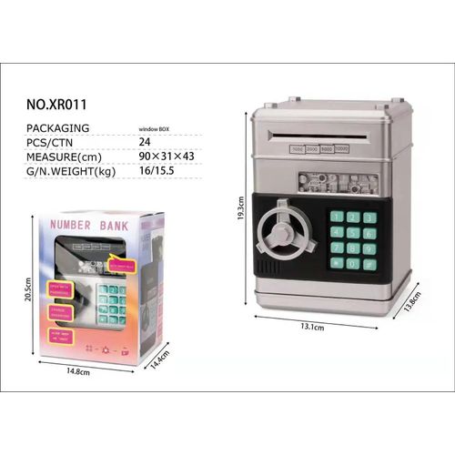 Tirelire Électronique Panda Avec Mot De Passe Atm, Coffre-Fort Pour Pièces De Monnaie, Dépôt Automatique, Billet De Banque, Cadeau De Noël