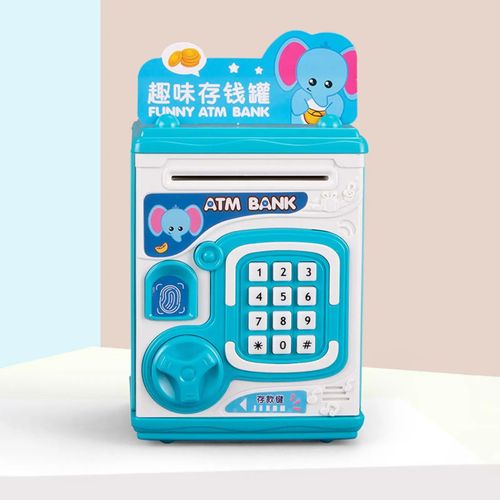 Bleu - Tirelire Électronique Pour Enfants, Coffre-Fort, Serrure Automatique Pour Touristes, Tirelire, Boîte D'épargne Pour Garçons Et Filles, 3 Ans, 4 Ans, 5 Ans, 6 Ans Et Plus