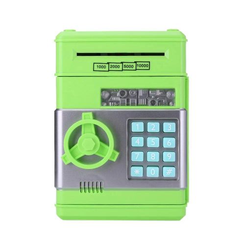 Tirelire Électronique Pour Garçons Et Filles, Coffre-Fort, Mot De Passe, Défilement Automatique, Papier, Plastique, Boîte D'épargne En Chinois