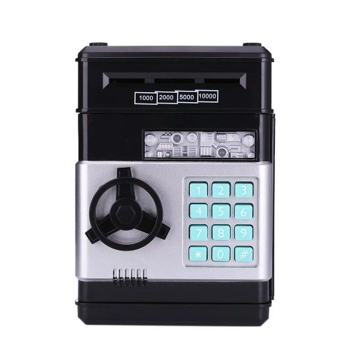 Tirelire Électronique Pour Garçons Et Filles, Coffre-Fort, Mot De Passe, Défilement Automatique, Papier, Plastique, Boîte D'épargne En Chinois