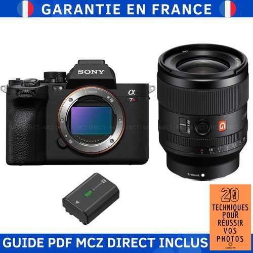 Sony A7R V + FE 35mm f/1.4 GM + 1 Sony NP-FZ100 + Guide PDF MCZ DIRECT '20 TECHNIQUES POUR RÉUSSIR VOS PHOTOS'