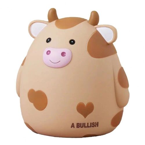 Caramel Petit - Tirelire En Latex Pour Enfants, Coffre-Fort, Capacité, Vache, Multifonctionnel, Support De Stockage D'argent, Incassable, Vinyle, Conception De Dessin Animé