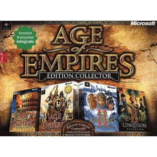 Microsoft Age Of Empires Collectors Edition - (Version 2.0 ) - Ensemble Complet - Pc - Cd - Win - Français