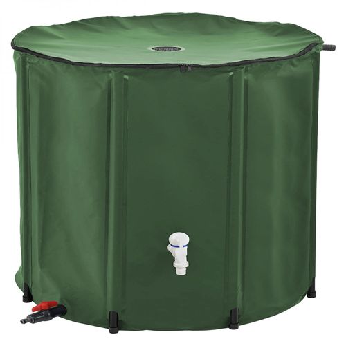 Linxor - Réservoir souple, récupérateur d'eau de pluie pliable - 750 L - Noir