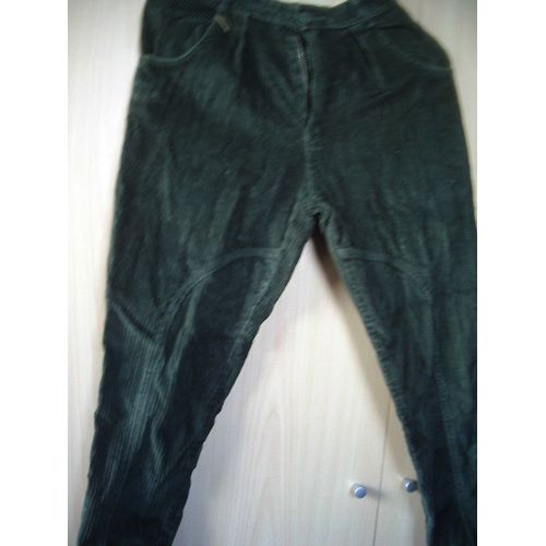 Pantalon Fuseau Fille Kaki À Fines Côtes Taille 14 Ans Idée Cadeau