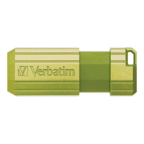 Verbatim PinStripe USB Drive - Clé USB - 16 Go - USB 2.0 - Vert eucalyptus