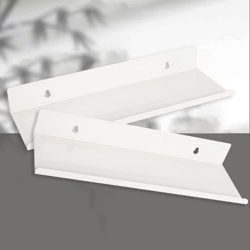 Etagere Murale Blanche Flottante, Étagère Murale En Alliage D'aluminium Pour Salle De Bain, Étagères Murales, Etagere Murale Blanche Flottante, Étagère Murale Blanche(2 Pcs, 30cm,B[Kit6510747]