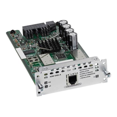 Cisco 1-port VDSL2/ADSL2+ over POTS with Annex A - Modem ADSL - Network Interface Module (NIM) - pour Cisco 4451-X; Integrated Services Router 4321, 4331, 4351, 4431