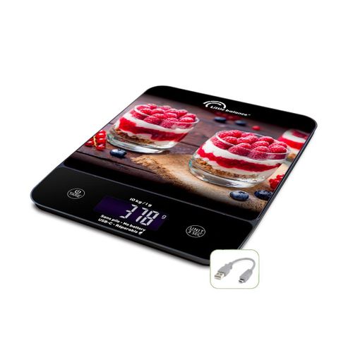 8846 Happy Genius 10 Cheesecake, Balance De Cuisine Sans Pile, Rechargeable Usb-C, Réparable, 10 Kg, Cheesecake[Kit6510101]
