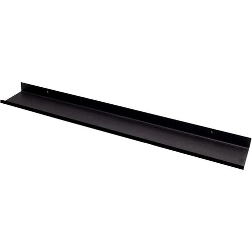 Etagere Murale Noire | Tablette Murale Flottante 70 Cm | Étagère Metallique Pour Cadres, Photo, Objet Et Deco Murale Pour Salon, Cuisine, Entrée, Chambre, Salle De Bain, Bureau | E[Kit6512015]
