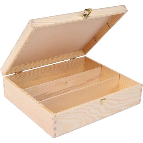 Boîte Caisse À Vin En Bois | Cadeau Vin Mariage | Boite Rangement | 3 Bouteilles | 35 X 30 X 10 Cm | Coffret Vin | Boite Cadeau | Coffret Cadeau Homme | Cadeau Femme | Caisse Bois[KIT6512046]