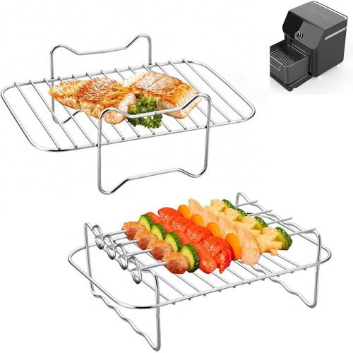 Grille Pour Air Fryer 6 Pcs Grille Air Fryer Pour Grille Ninja Af500Eu, Grille Airfryer Ninja Af500, Grill Ninja Air Fryer Af500Eu, Ninja Foodi Max Dual Zone Zubehör Ninja Dual Af3[KIT6509453]