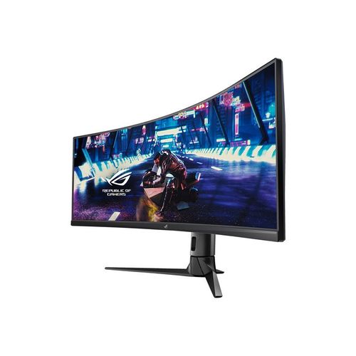 ASUS ROG Strix XG49VQ - Écran LED - jeux - incurvé - 49" - 3840 x 1080 DFHD - VA - 450 cd/m² - 3000:1 - DisplayHDR 400 - 4 ms - 2xHDMI, DisplayPort - haut-parleurs - noir