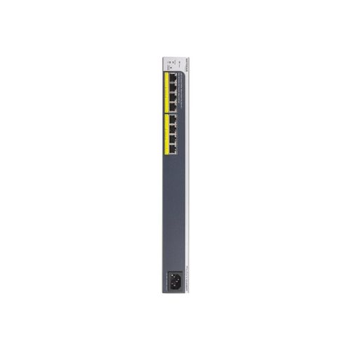 NETGEAR Plus GS408EPP - Commutateur - Géré - 8 x 10/100/1000 (PoE+) - de bureau, Montable sur rack, fixation murale, montable sur tringle - PoE+ (124 W)