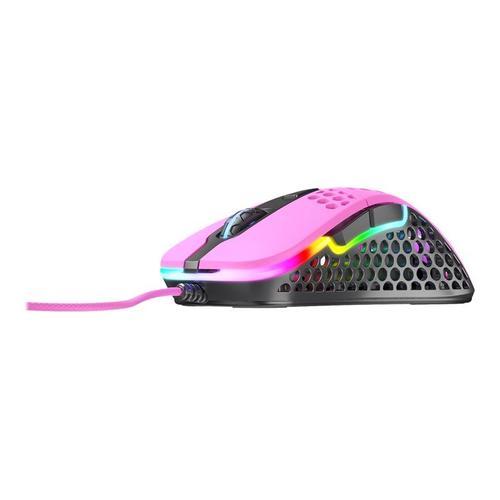 Xtrfy M4 RGB - Souris - pour droitiers - optique - filaire - USB - rose