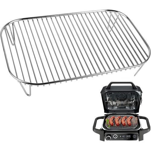 Support Air Fryer Triple: 1 Pièce 304 Acier Inoxydable Accessoire Pour Friteuse À Air, Multifonctionnel Pour Four Ninja, Micro-Ondes, Cuisson (20.8×20.8×9.5Cm)[KIT6512032]