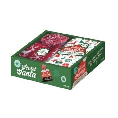 Mon Kit Secret Santa - Coffret Avec 1 Bonnet Et 1 Livre-Jeux