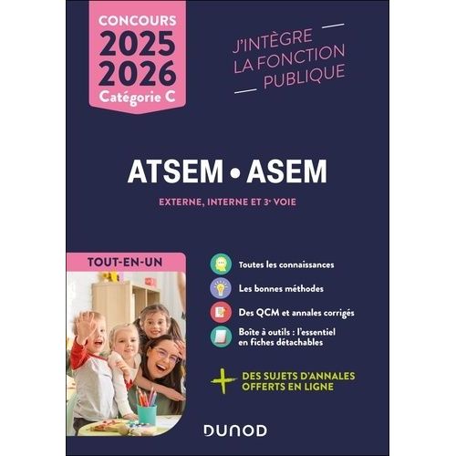 Concours Atsem/Asem Externe, Interne Et 3e Voie Catégorie C - Tout-En-Un