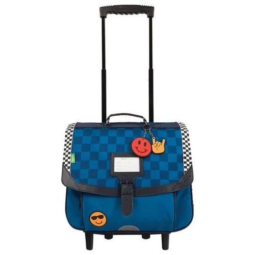 Tann's - Cartable à roulettes 38cm "Marceau" bleu - 12885