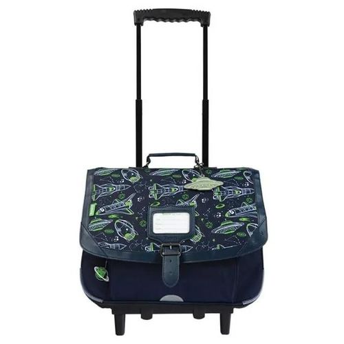 Tann's - Cartable à roulettes 38cm "Ilyès" bleu - 12886