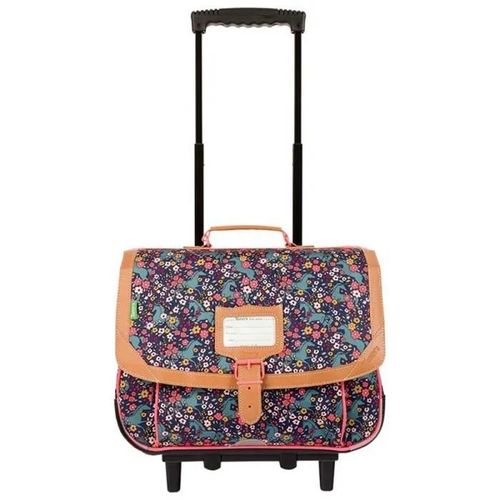Tann's - Cartable à roulettes 38cm "Alba" marine - 12891