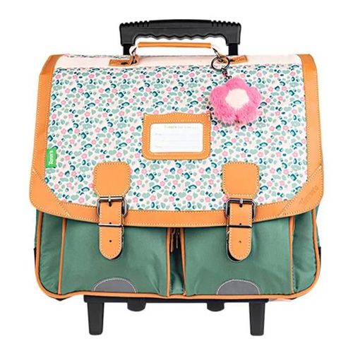 Cartable à roulettes - TANN'S - Iris - 41 CM - 2 compartiments - Bretelles ergonomiques