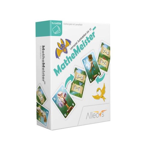 ALLEOVS Math Masters Minus - Jeu d apprentissage des mathématiques pour la soustraction - Jeu de mathématiques calcul Mental élémentaire pour Les Enfants partir de 6 Ans