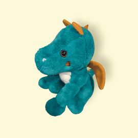 Doudou peluche dragon 🐉 Vert turquoise SERGENT MAJOR