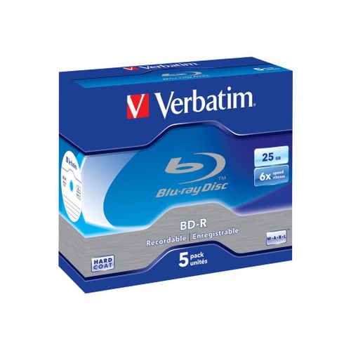Verbatim - 5 x BD-R - 25 Go 6x - boîtier CD