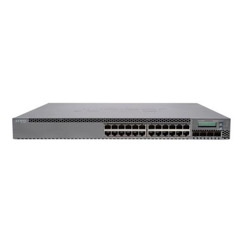 Juniper Networks EX 3300 24T - Commutateur - 24 x 10/100/1000 + 4 x 10 Gigabit Ethernet / 1 Gigabit Ethernet SFP+ - flux d'air de l'avant vers l'arrière - de bureau