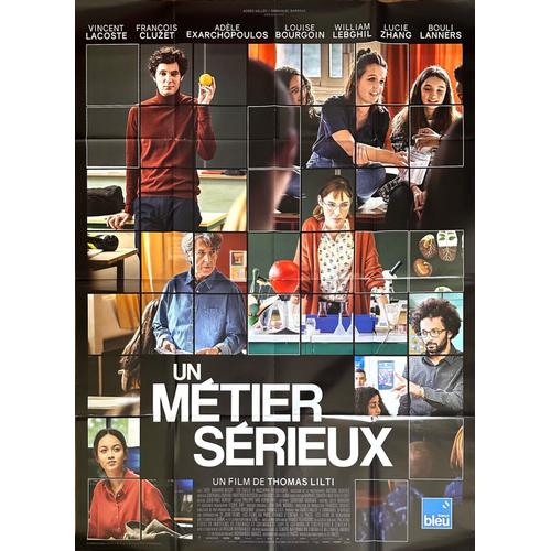 Un Métier Sérieux - Affiche Originale De Cinéma - Format 120x160 Cm - Un Film De Thomas Lilti Avec Vincent Lacoste, François Cluzet, Louise Bourgoin, William Lebghil, Adèle Exarchopoulos - Année 2023