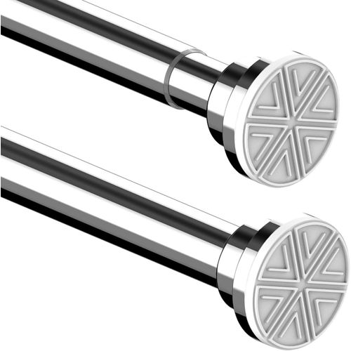 1 Tringle À Rideau De Douche, Barre De Douche Sans Perçage - Tringle À Rideau De Douche Anti-Rouille - Pour Baignoire, Salle De Bain, Douche, Fenêtre - Argent - 73-145 Cm[KIT6508421]
